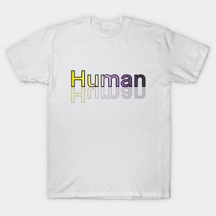 Human (Nonbinary pride version) T-Shirt